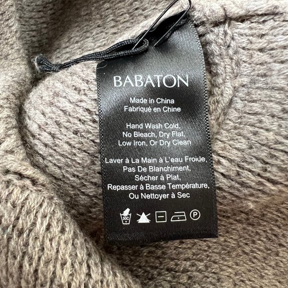 Aritzia Mika Cashmere & Wool Funnel Cowl Turtleneck Sweater Boxy Oversized Cozy - Picture 6 of 15